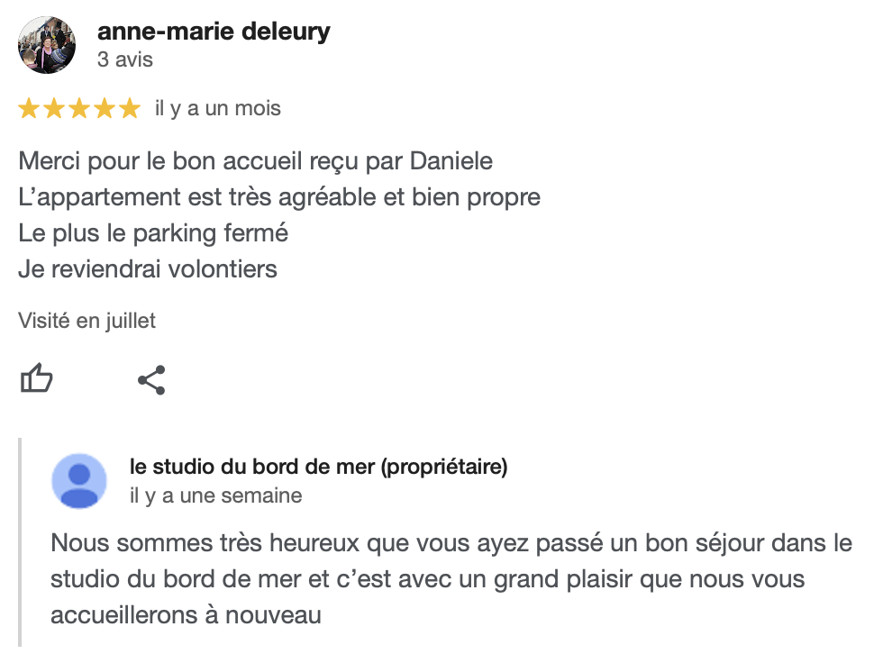 2025/07 avis deleury sur google