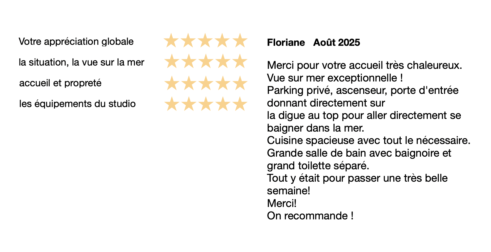 avis directs 2025

Floriane aout 2025